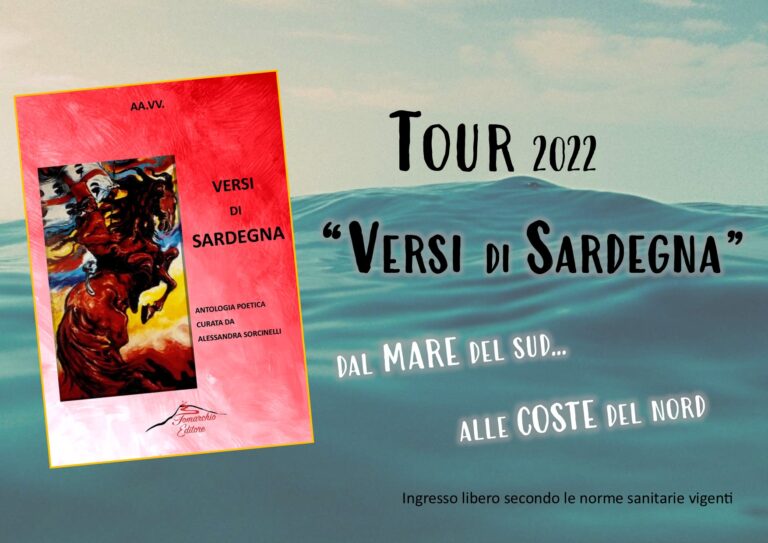 Versi di Sardegna in Tour: le presentazioni itineranti dell’antologia poetica curata da Alessandra Sorcinelli