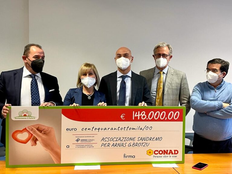 Cagliari: donazione Conad alla pediatria del Brotzu