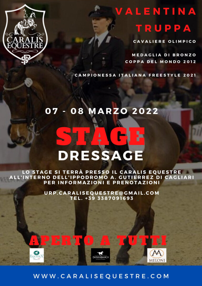 “Stage Dressage”, evento eccezionale all’Ippodromo di Cagliari
