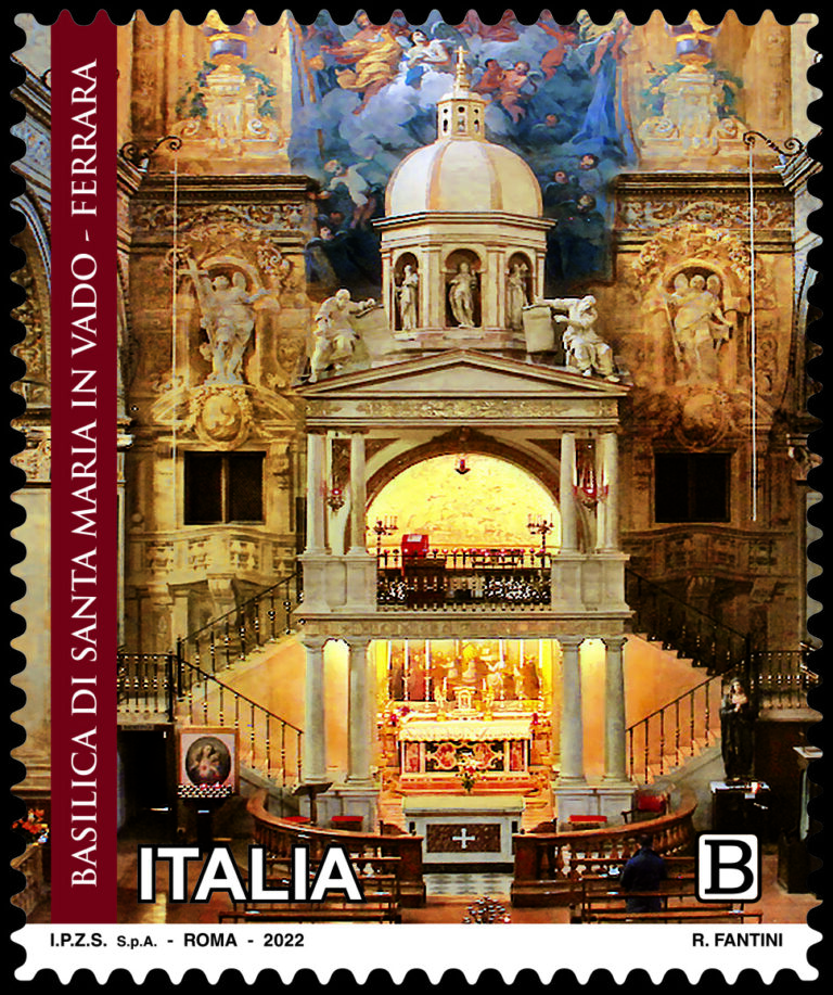 Poste Italiane – Emesso un francobollo dedicato alla Basilica di Santa Maria in Vado di Ferrara