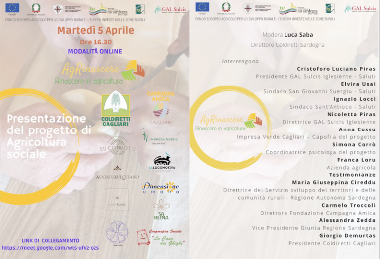 Agririnascere: progetto su inclusione sociale di Coldiretti Cagliari