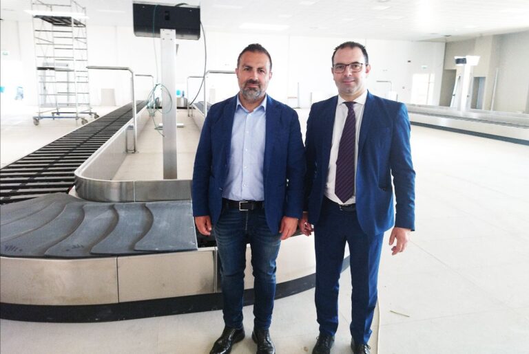 Aeroporto di Alghero: sopralluogo Presidente Pais