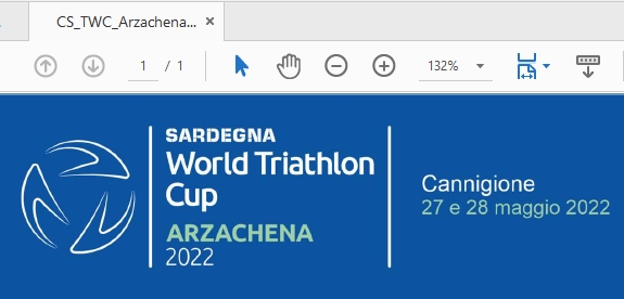 Conclusa la World Triathlon Cup Arzachena 2022