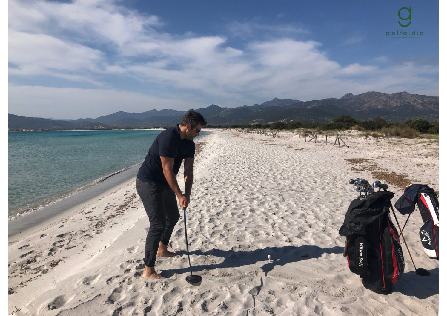 Il golf in spiaggia a San Teodoro