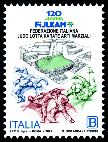 Poste Italiane: francobolli Federazione Italiana Judo