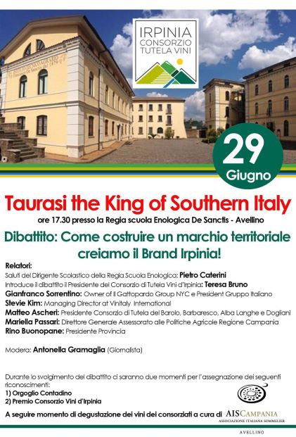 “Taurasi, the king of Southern Italy”: l’Irpinia del vino