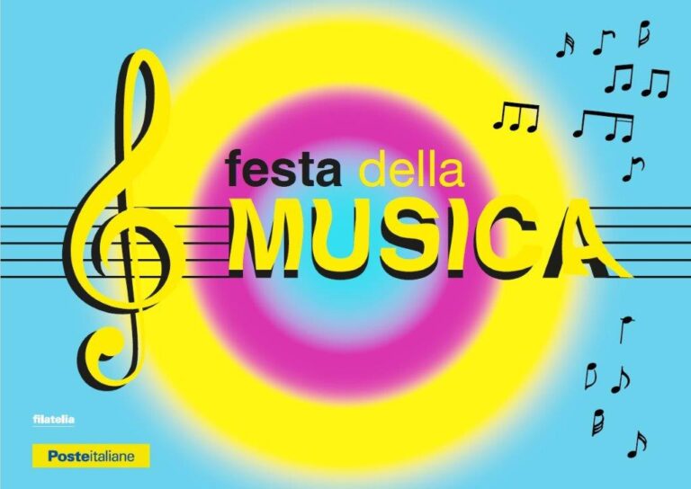 Festa della musica ad Oristano: cartolina e bollo speciale di Poste Italiane