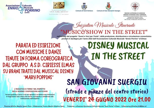 Disney Musical in the Street a San Giovanni Suergiu