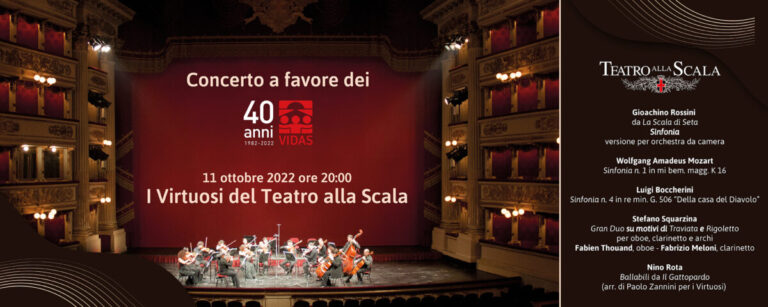 I Virtuosi della Scala per celebrare i 40 anni di VIDAS
