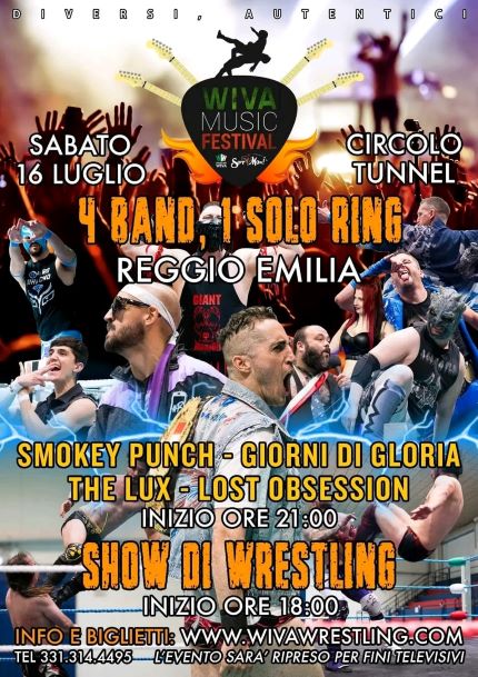 Reggio Emilia: grande evento di wrestling europeo