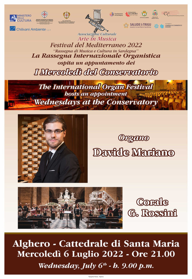 Alghero – Rassegna Internazionale Organistica con Davide Mariano e Coro Rossini