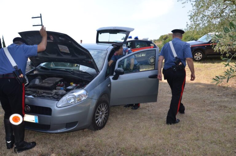 Auto rubata a Cagliari ritrovata nelle campagne di Serramanna