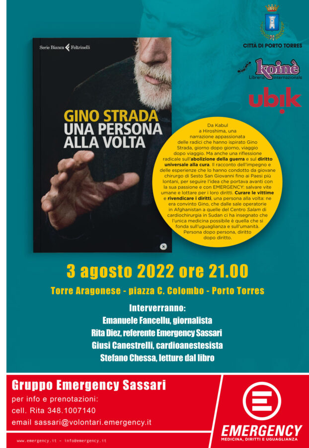 Porto Torres: presentazione del libro di Gino Strada