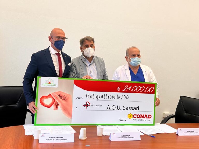 Dalla Conad 24mila euro per Cardiologia dell’Aou