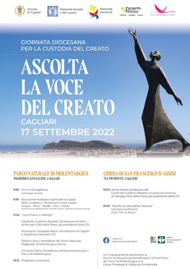 Diocesi Cagliari per la “Giornata Mondiale per la Custodia del Creato”