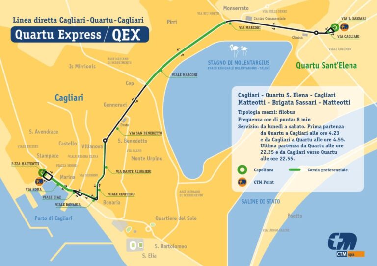 CTM, nuova linea QEX – QUARTU EXPRESS