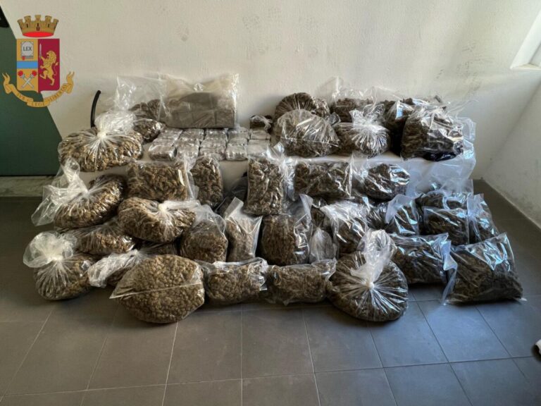 Arrestato insospettabile per possesso e spaccio 50kg di droga a Cagliari