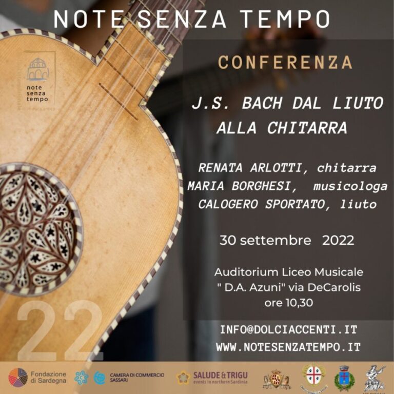 “Note Senza Tempo”, presentato domani il festival di musica antica