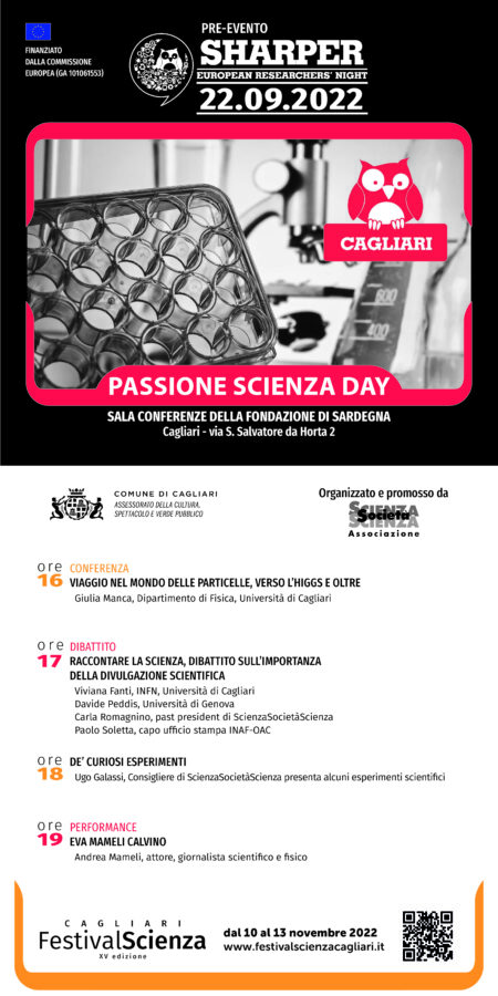 Passione Scienza Day giovedì 22 a Cagliari 