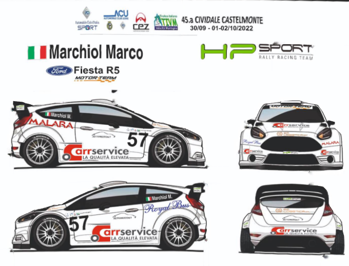 HP Sport, cronoscalata TIVM: Marco Marchiol a bordo della Fiesta Rally 2
