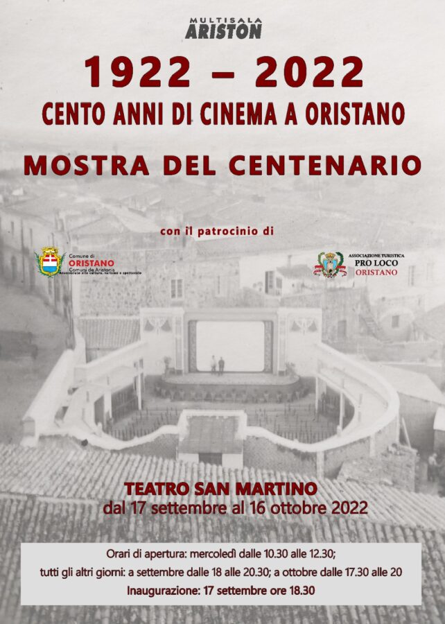 Mostra per i 100 anni del cinema a Oristano 