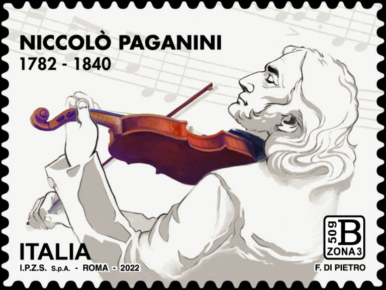 Emesso oggi francobollo dedicato a Niccolò Paganini