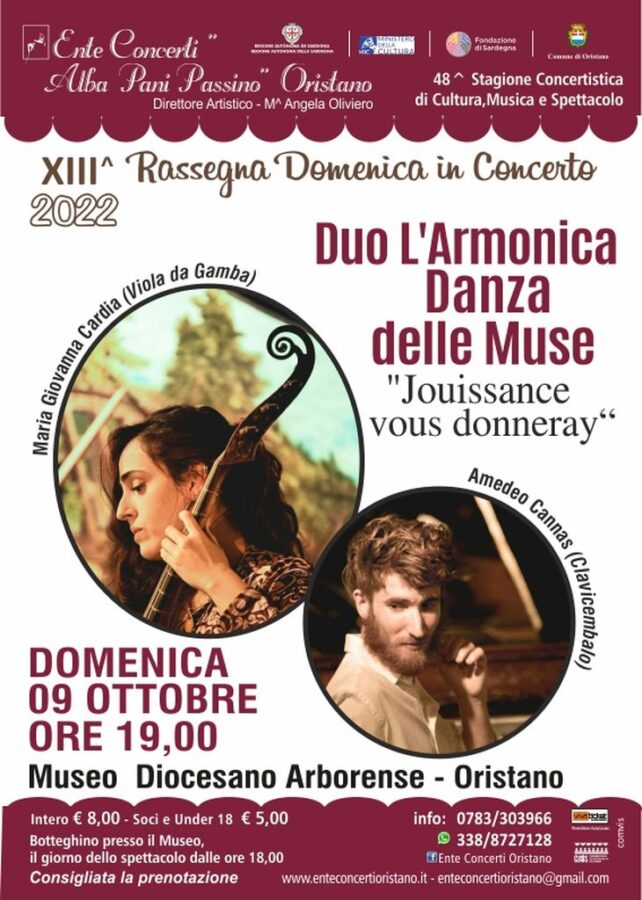 Duo L'Armonica Danza delle Muse a Oristano