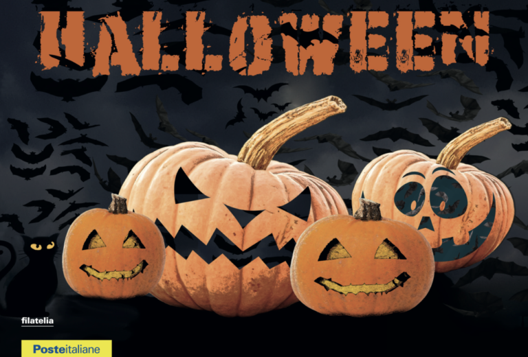 La cartolina Halloween di Poste Italiane per Nuoro, Oristano e Gallura