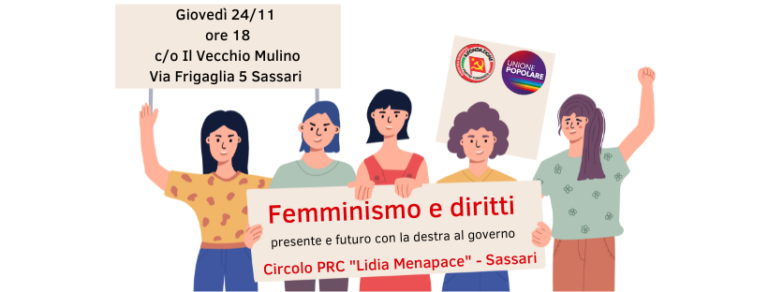 Femminismo e diritti nell’Italia della Meloni, un dibattito a Sassari