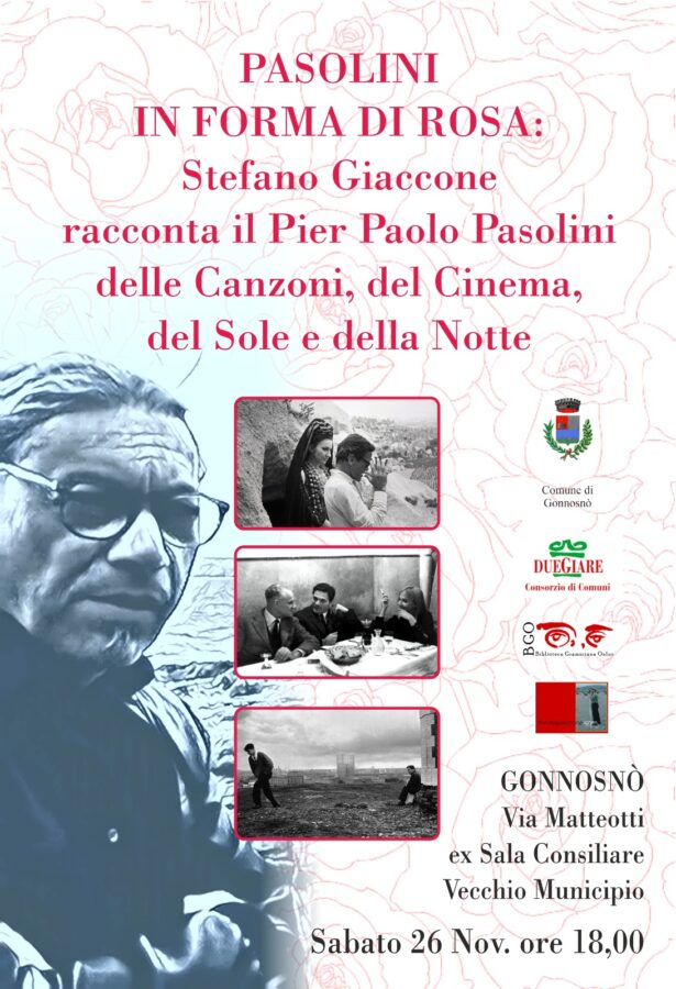 A Gonnosnò nuove “Chistionis” con Pier Paolo Pasolini