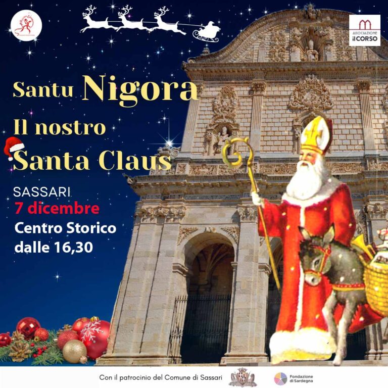 La magia del Natale nel centro storico di Sassari con Santu Nigora