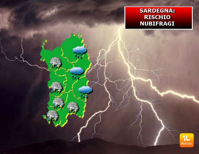 Sardegna: in arrivo il maltempo e l’allerta meteo