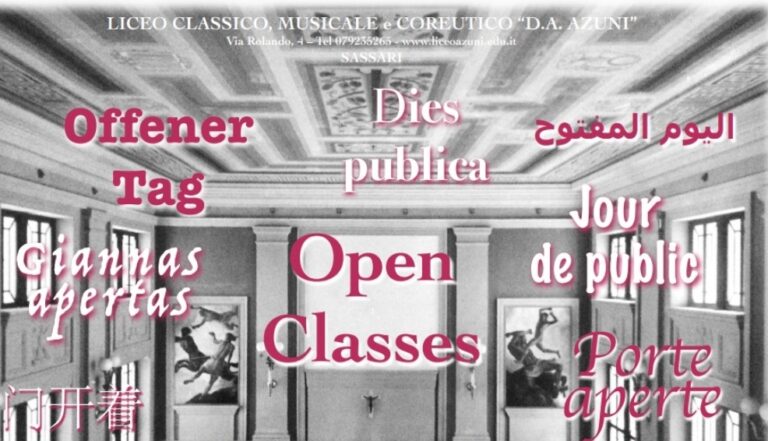 L’Open Play e le Open Classes al Liceo Azuni di Sassari