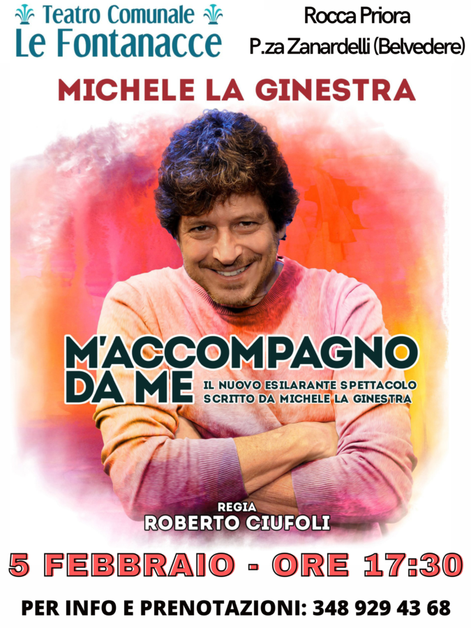 Teatro Le Fontanacce per lo spettacolo del 05.02.2022 con Michele La Ginestra