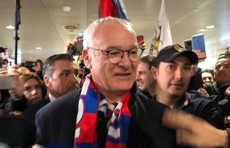 Ranieri arriva a Cagliari e parla di Nainggolan