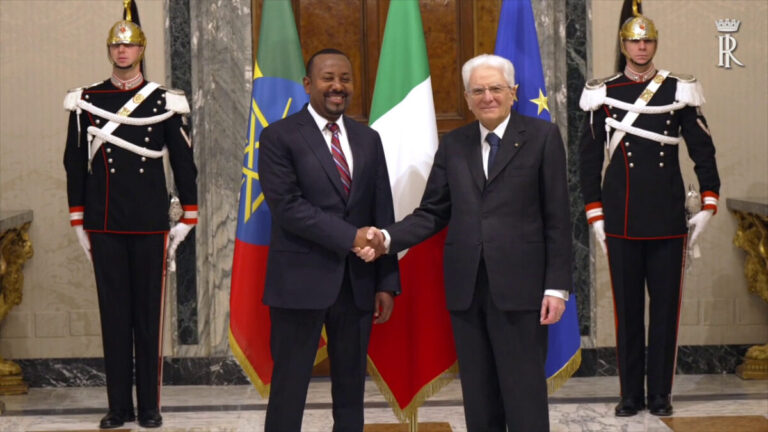 Mattarella riceve il primo ministro dell’Etiopia