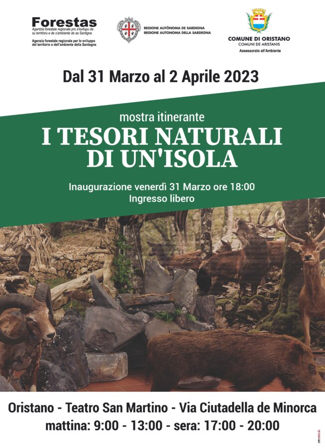 Teatro San Martino Oristano: la mostra itinerante ”Sardegna foreste, i tesori naturali di un’isola’