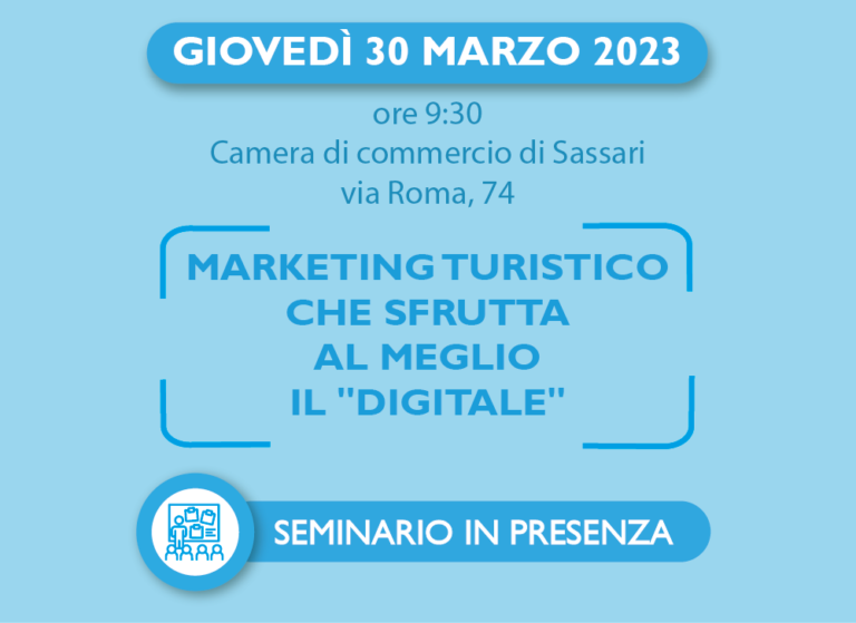 Sassari: seminario marketing turistico che sfrutta al meglio il digitale