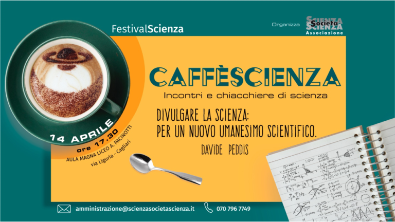 Al via a Cagliari i caffè scientifici promossi dal Cagliari Festival Scienza