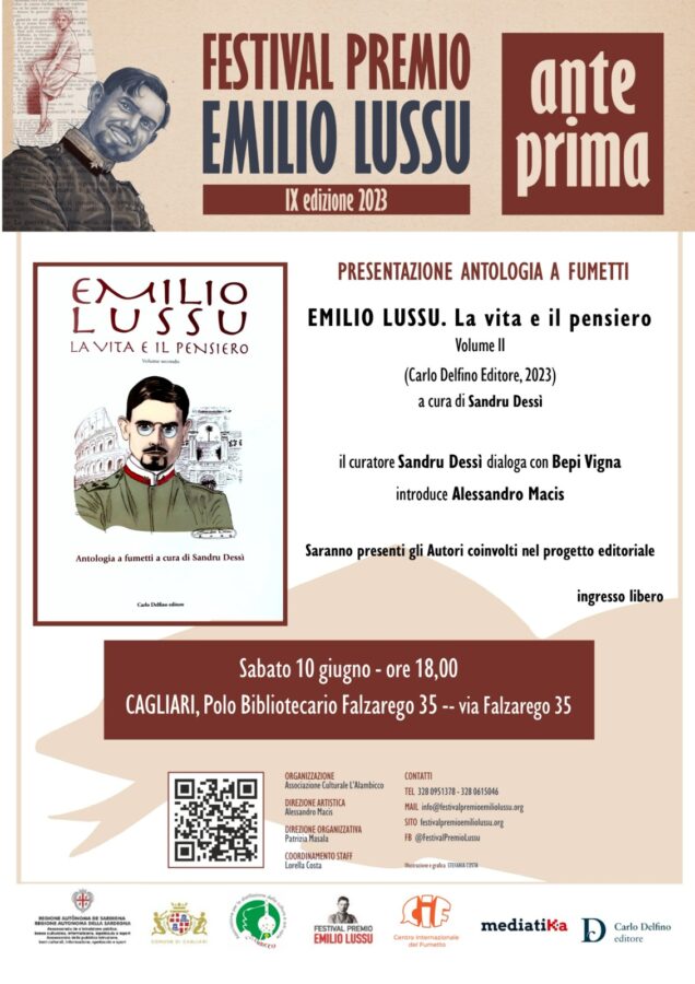Cagliari, sabato la presentazione della nuova “Antologia a fumetti” su Emilio Lussu 