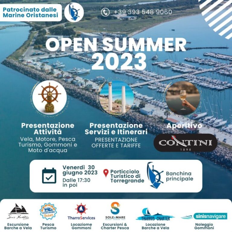 Open Summer 2023: a Torre Grande la presentazione dei servizi turistici 