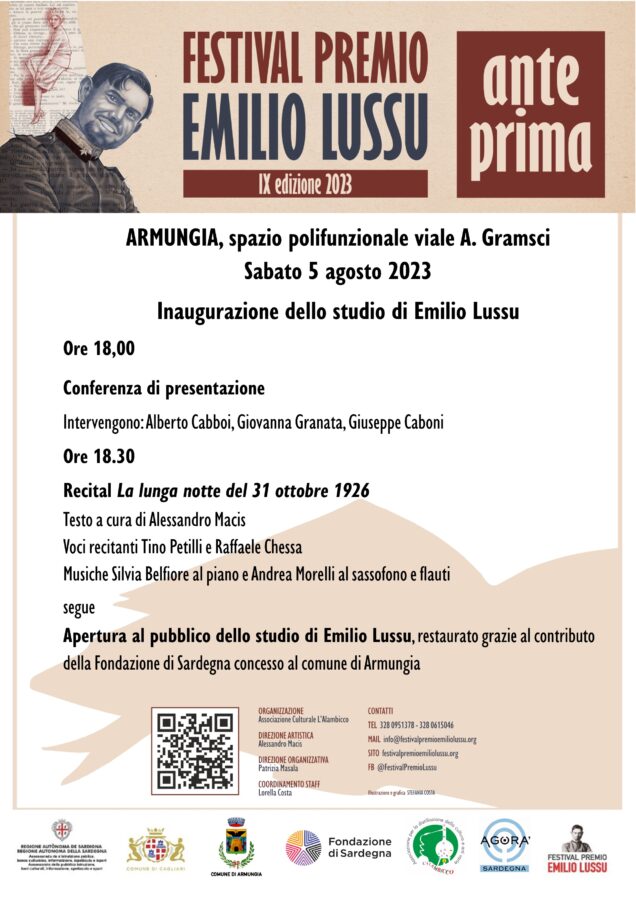 Armungia, rivive lo studio di Emilio Lussu: il 5 agosto l’inaugurazione con una conferenza e un recital 